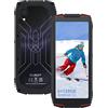 CUBOT Kingkong Mini 3 Rugged Smartphone, Android 12.0 Telefoni Robusto, 6GB RAM+128GB ROM Telefono Indistruttibile, 4.5 Pollici QHD+ Cellulare Militare, Batteria 3000mAh, Dual SIM 4G, Face ID/GPS/NFC