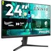 Philips Evnia 24M2N3200S - Monitor da gioco FHD da 24 pollici, 180 Hz, 0,5 ms, FreeSync Prem., G-Sync comp. (1920x1080, HDMI 2.0, DisplayPort 1.4) nero-grigio
