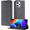 XINYEXIN Custodia per Xiaomi Redmi Note 12 Pro Plus 5G / 12 Pro+ 5G, Cover a Libro in Pelle PU con Blocco RFID, Slot per Carte, Supporto, Protezione Completa Antiurto - Nero