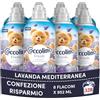 Coccolino Ammorbidente Concentrato Lavanda Mediterranea, Ammorbidente Lavatrice, Morbidezza Naturale, Freschezza Lunga, 41 Lavaggi, 8 x 952 ml