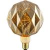 Suprema, Lampadina LED Decorativa, Globo Diamond, Dimmerabile, Luce Calda 1800K, Attacco E27 (Oro)