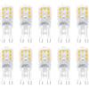 HUAMu Lampadina LED G9 3W, 300LM, Equivalente 30W alogeno, Bianco caldo 3000K, 220-240V, CRI maggiore di 85, NON dimmerabile, Risparmio energetico, Base in ceramica, Base standard G9, 10 Pezzi