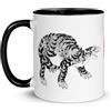 Chatcripant Tazza Tigre Giappone Stampa Hokusai Edo Giapponese Arte Ukiyo-e Pittura Storia Geisha Paesaggio Tazza Viaggio Cultura Giapponese Ceramica (Tigre)