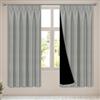 AOOSA Tende Oscuranti per Interni, 2 Pezzi L140 x A176 cm Termiche Tende Camera da Letto, Tenda Soppie Opache Antirumore, Tenda Camera da Letto Moderna per Soggiorno, Cucina, Grigio