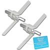 DL-pro 2 x trascinatori per Bosch 00091027 091027 per robot da cucina MUM4 MUZ4 MUZ4 Ala con apertura di 175 mm per MUZ4DS1 MUZ4DS2 MUZ4DS3 MUM4523 MUM4450 MUM4419 MUM422 ileg Turmix