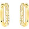 SOFIA MILANI - Orecchini da Donna in Argento 925 - Placcati in Oro e con Pietra Zircone - Creoli a Pietra Zircone - E2703