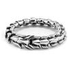 ATEIELLI Bracciale Uomo in Acciaio Inox 304 con motivo a drago 21/23cm JWB352 (L-23cm)