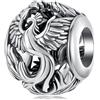 luvhaha Phönix Charms in argento sterling 925 con perla in stile cinese, adatto per bracciale Pandora da donna