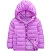 MSemis Bambine e Ragazze Invernale Piumino Giacche Giacca Cappotti Imbottiti con Cappuccio Capispalla Giubbotto Vestiti Caldi Spessi Manica Lunga Snowsuit Outwear Jacket Viola 7-8 anni