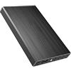 SUYING Hard disk esterno HDD da 2 tb, 1 tb, 500 GB, 320 GB, USB 3.0, portatile, adatto per PC desktop, MacBook, laptop, PS4, Xbox, Smart TV (60 GB, nero)