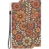 BLOTECH Borse Telefono per Motorola Moto G05 Flip Caso in PU Pelle Case Libro Portafoglio Protettiva Custodia con TPU Supporto Cellulare Protezione Completa Cover per Motorola Moto G05,Fiori vintage