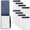 ‎Mate Fanqi Trading Co.,ltd Marte Vanci Mini taccuino tascabile A7, blocco note con 50 fogli set con 8 pezzi di carta di ricarica 60 a righe, piccolo taccuino in pelle PU con penna per appunti rapidi lista delle cose da fare,