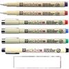 PIGMA MICRON Sakura 08 - Set di 6 colori. set 6 Fineliners e 1 carta