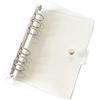 Zelten Schede di indice per A5/A6 6 fori copertura rotonda ad anello per raccoglitore raccoglitore raccoglitore fogli fogli sfusi protezione copertina (Cover Clear, A6/17cm*10cm/6 Inch)