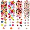 Cindeer 217 mini fiori finti per artigianato, fiori finti per artigianato, rose e margherite, piccole decorazioni in seta artificiale, per decorazioni artistiche, matrimoni, estive, 2-4 cm (colori