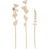 Rayher Stecca l. papavero &erba, FSC Mix Credit, naturale, 16+18,5+20cm, assortito, bus.blis. 3pz, 64531505