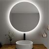Baikal Specchio da bagno grande rotondo con LED 80 cm, dimensioni: 80 cm