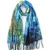 Umjetnost Morbido Cashmere Sentire Sciarpa Per Le Donne Moda Stampa Arte Lunghe Sciarpe Calde Grande Scialle Wrap Monet Klimt Van Gogh Dipinto Regali, C05, taglia unica