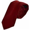 King & Priory Cravatta in Velluto Rosso Scuro