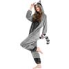 OLAOLA Pigiama per Adulti, Costume da Animale, Onesie Unisex per Halloween Cosplay, Pigiama Intero per Donna Uomo (S, Rana)