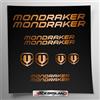 Stickersland Kit adesivi compatibile con telaio Mondraker MTB Mountainbike e casco | decals sticker Decalcomanie bici scritte loghi | Stickersland® (Rame/Bronzo Lucido Metallizzato)