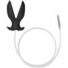 BDSMYOU Dilatatore Ano per Uomo & Plug Uretrale 2 in 1,Plug Anale Cavo e Dilatatore Uretrale in Acciaio Inossidabile,Peretta per Lavaggio Ano,Clistere per Pulizia Ano,Sex Toys Uomo (M)