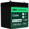 Green Cell GreenCell Batteria AGM 12V 5,3Ah accumulatore sigillata VRLA non manutezione ricaricabile Batterie di ricambio ermetica giocattoli giocattoli per bambini Installazioni di allarme