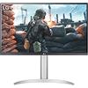 LG 27UP650 Monitor 27 UltraHD 4K LED IPS HDR 400, 3840x2160, 5ms, AMD FreeSync 60Hz, HDMI 2.0 (HDCP 2.2), Display Port 1.4, AUX, Stand Pivot, Flicker Safe, Bianco