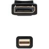 Brightium Cavo Mini DisplayPort a DisplayPort, con connettori maschio su entrambe le estremità (da Mini DP/M a DP/M), lunghezza di 2,0 metri, ideale per collegare computer con uscita Mini DisplayPort a monitor
