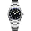 ADDIESDIVE Orologio da Uomo in Titanio 36 MM con Movimento al Quarzo VH, Lancetta dei Secondi Continua, Quadrante con Numeri Arabi Luminescenti, Impermeabile 100 M
