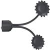 EL ZORRO WOLFPACK LINEA PROFESIONAL B-75056-C Terminale Stelle (per Barra da 19 mm)
