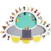 Todeco Scaffale magnetico per Tonie Box e Tonies, spazio sufficiente per fino a 30-40 personaggi tonie, Mensola da parete per cameretta dei bambini, per ragazzi e ragazze, UFO