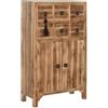 DRW Mobile cassettiera stile orientale naturale 63 x 27 x 101 cm