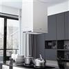 Chusui Cappa a Isola con Display LCD e Sensore Touch 756 m³/h LED,Cappa,Cappa a Parete,Cappa Aspirante,Cappa Cucina