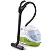 Polti Vaporetto Lecoaspira FAV80 Turbo Intelligence, Pulitore a Vapore e Aspirapolvere con Filtro ad Acqua, Funzione Eco, Pressione Max 6 Bar, Potenza 2450 W, 15 Accessori Inclusi, Bianco e Verde