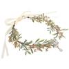 Gatuida Gocce d'acqua tra le sopracciglia di fiori della sposa tiara della principessa di fata dei fiori di fiori da donna fascia fata fascia elfica resina