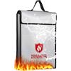 Catime Borsa per Documenti Ignifuga, Borsa Ignifuga di Sicurezza 38x32x8cm, Sacchetti Ignifughi per Documenti e Denaro 1200℃, Porta Documenti Impermeabile per Documenti, Denaro