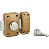 THIRARD - Serratura a Pomolo Apache - Cilindro 40 mm - Acciaio - Epoxy Oro - Sicurezza Porta d'Ingresso - Ø 23 mm - Cassa 90 x 60 mm - Giallo/Dorato - 3 Chiavi Dentate