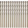 QUARKZMAN Set 15pz Punte Elicoidali Cobalto M35 da 2,5mm Acciaio Alta Velocità per Trapano Metrico Lunghezza Totale 56mm per Foratura e Taglio Metalli Duri Acciaio Inossidabile