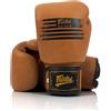Fairtex BGV21 Guanti da boxe Legacy Muay Thai MMA UFC K1 Kick Boxing Training in vera pelle, classici, marrone opaco