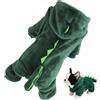 Generic Costume da dinosauro per cani, vestiti per cani e gatti, morbido e traspirante, per cosplay, per cuccioli di taglia media e piccola