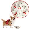 PTOBER Ciotola anti ingozzamento cani in ceramica - Per taglia media e grande, controllo porzioni - Labirinto carino per alimentazione lenta - Fino a 310 g - Serie Doodle Ciliegia