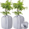 GIONAR 2 Protezioni Termiche per vasi - 50 x 45 cm - Sacchetti di Protezione per Piante - Protezione Invernale per Vaso con Cordino - Protezione antigelo per vasi per Piante