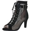 Sonnena Scarpe Donna Tacco Alto Bianco Women's Heeled-Sandals in Rete Tacchi Heels Dance Scarpe da Ballo Latino Americano Scarpe Sexy Donna Nero Moda Sandali Stivali Tacchi a Spillo 10cm