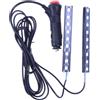 LALADEFIEE Luci Al Neon Per Interni Auto Strisce Led 18 Led Accendisigari Luce Gialla Materiale Resistente