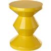 POLSPOTTEN - Sgabello Zig Zag - Giallo - Poliestere laccato - Designer Pols Potten Studio