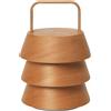 Ferm Living - Lampada senza fili ricaricabile Luver - Legno naturale - Abete Douglas