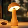 AIEHOUSE Lampada da tavolo a LED ricaricabile da comodino senza fili, piccola luce a fungo in legno, lampada a fungo portatile dimmerabile per camera da letto comodino