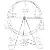 Tyenaza Ruota Panoramica Design 8 Torte Display Stand, Amaretto Muffin Dessert Vassoio da Portata 360 Girevole per Feste Compleanno Bambino Feste Festa Matrimonio Forniture