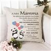 QXRXN Regalo a Mia Mamma Federa Cuscino Personalizzata 45x45 per Letto Divano Decor - Idee per Compleanno, Natale, Festa della Donna
